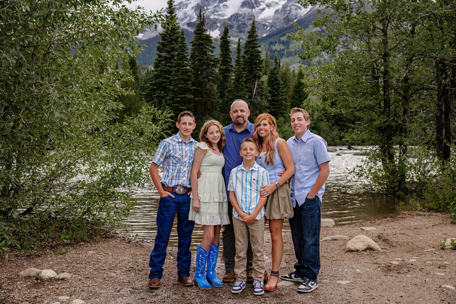 John Schumann and his family
